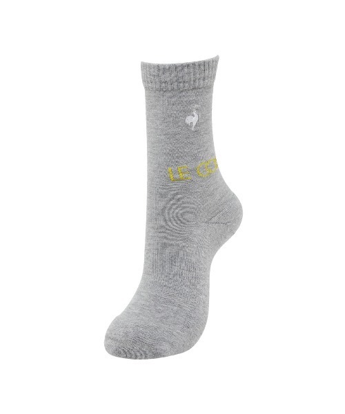 le coq sportif GOLF(ルコックスポルティフゴルフ)の「【HEATNAVI】レギュラー丈ソックス【返品不可商品】(ソックス/靴下・レディース・ブルー/グレー/ブラック・22-24)」の2枚目の写真