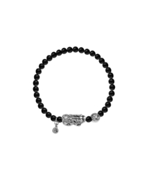 BLACKPURPLE（ブラックパープル）の「[silver925] ミニマネーキーパーオニキスブレスレット MIini Money Keeper Onyx Bracelet（ブレスレット）」