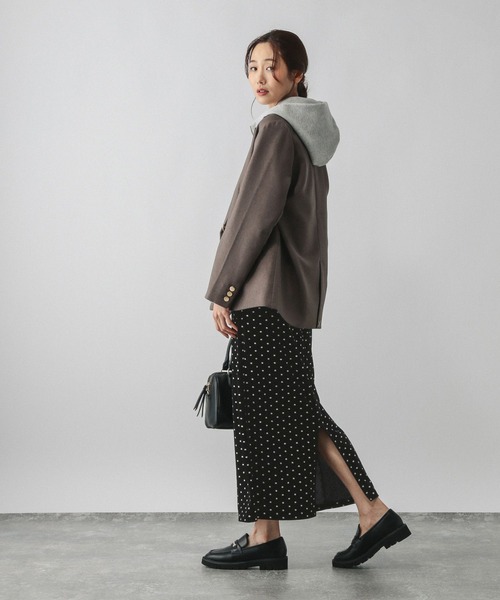 GLOBAL WORK（グローバルワーク）の「グリッターベロアＩラインスカート/593330（スカート・レディース・ブラック/ブラウン系その他6・MEDIUM/LARGE）」の4枚目の写真