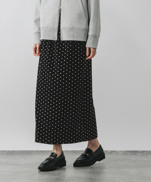 GLOBAL WORK（グローバルワーク）の「グリッターベロアＩラインスカート/593330（スカート・レディース・ブラック/ブラウン系その他6・MEDIUM/LARGE）」の6枚目の写真