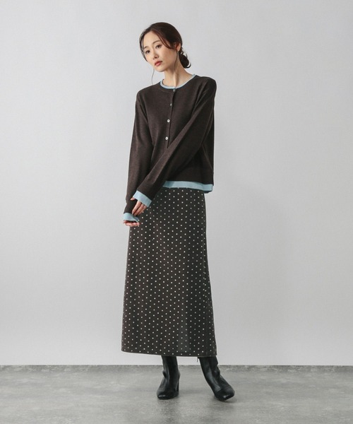 GLOBAL WORK（グローバルワーク）の「グリッターベロアＩラインスカート/593330（スカート・レディース・ブラック/ブラウン系その他6・MEDIUM/LARGE）」の8枚目の写真