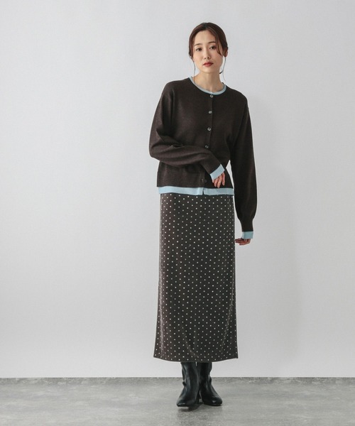 GLOBAL WORK（グローバルワーク）の「グリッターベロアＩラインスカート/593330（スカート・レディース・ブラック/ブラウン系その他6・MEDIUM/LARGE）」の9枚目の写真