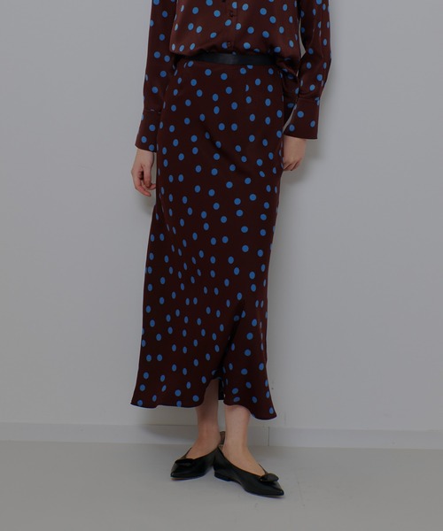 allureville（アルアバイル）の「コインドットナロースカート（スカート・レディース・ブラック系その他/ブラウン系その他・1/2）」の20枚目の写真