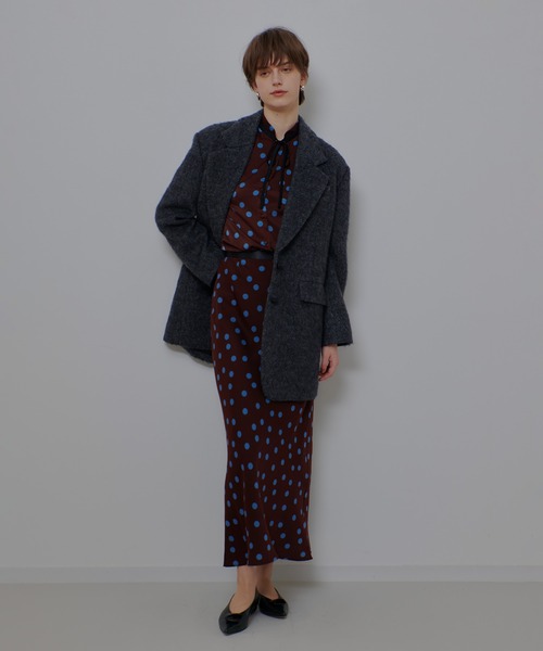 allureville（アルアバイル）の「コインドットナロースカート（スカート・レディース・ブラック系その他/ブラウン系その他・1/2）」の15枚目の写真