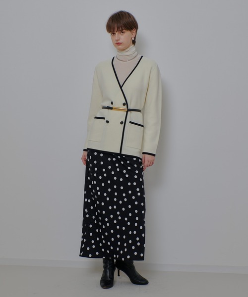 allureville(アルアバイル)の「コインドットナロースカート(スカート・レディース・ブラック系その他/ブラウン系その他・1/2)」の21枚目の写真