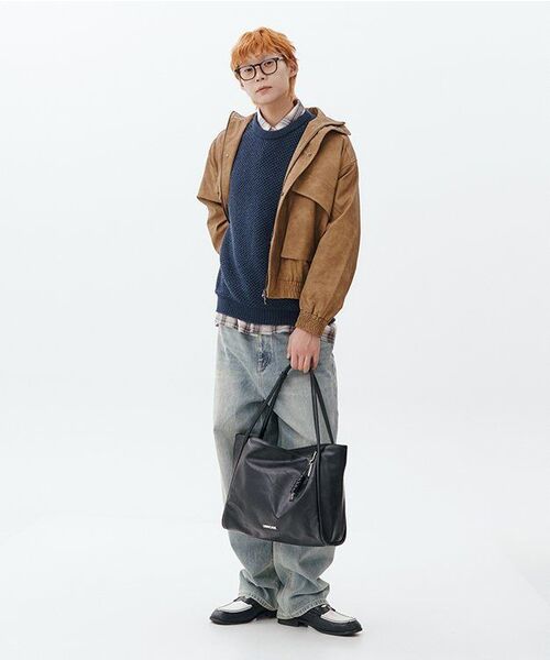 AVANDRESS(アバンドレス )の「Glossy Art Leather Big Pocket Jacket CAMEL(ライダースジャケット・レディース・キャメル・SMALL/MEDIUM/LARGE)」の8枚目の写真