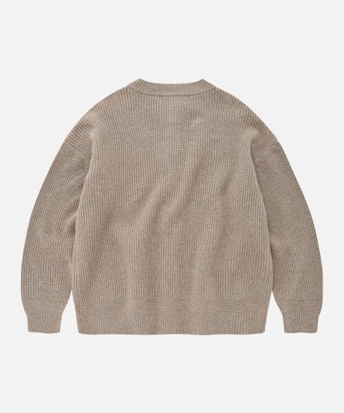 FRIZMWORKS(フリズムワークス)の「HEAVY WOOL ROUND CARDIGAN _ OATMEAL(カーディガン/ボレロ・メンズ・その他・SMALL/MEDIUM/LARGE/X-LARGE)」の2枚目の写真