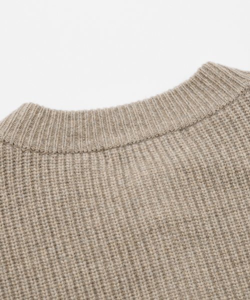 FRIZMWORKS(フリズムワークス)の「HEAVY WOOL ROUND CARDIGAN _ OATMEAL(カーディガン/ボレロ・メンズ・その他・SMALL/MEDIUM/LARGE/X-LARGE)」の6枚目の写真