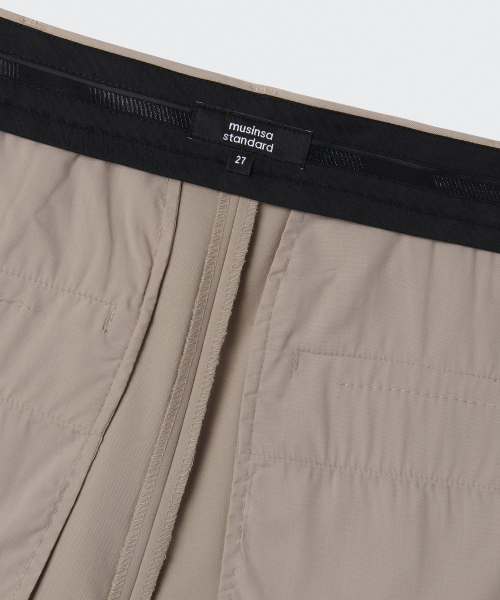 MUSINSA STANDARD WOMAN（ムシンサスタンダードウーマン）の「ウィメンズウエストバンドレスワイドスラックス[ライトベージュ]（スラックス・レディース・その他・34/32/30/31/24/25/26/27/28/29）」の6枚目の写真