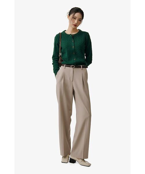 MUSINSA STANDARD WOMAN（ムシンサスタンダードウーマン）の「ウィメンズウエストバンドレスワイドスラックス[ライトベージュ]（スラックス・レディース・その他・34/32/30/31/24/25/26/27/28/29）」の10枚目の写真