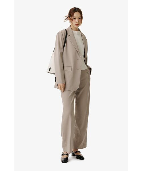 MUSINSA STANDARD WOMAN（ムシンサスタンダードウーマン）の「ウィメンズウエストバンドレスワイドスラックス[ライトベージュ]（スラックス・レディース・その他・34/32/30/31/24/25/26/27/28/29）」の11枚目の写真