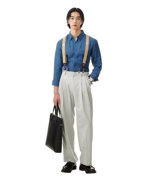 MUSINSA STANDARD（ムシンサスタンダード）の「スリータックセミバルーンスラックス [ダスティクリーム]（スラックス・メンズ・その他・29/30/31/33/26/27/28/40/38/42/36/34/32）」の4枚目の写真