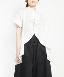 gomme（ゴム）の「フラワーフリルブラウス（シャツ/ブラウス）」