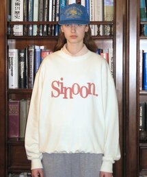 SINOON（シヌーン）の「BOUCLE LOGO SWEATSHIRT (IVORY)（スウェット）」