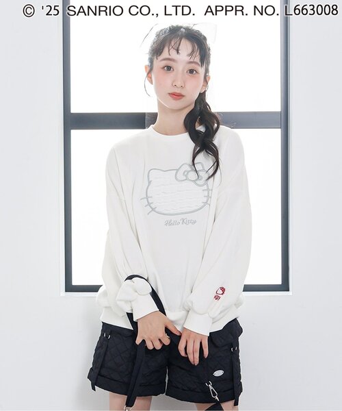 セール】【ハローキティ】裏起毛BIGトレーナー（スウェット）｜sanrio