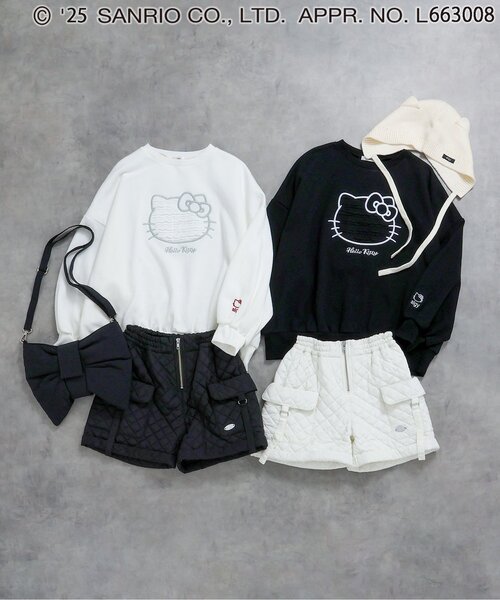 セール】【ハローキティ】裏起毛BIGトレーナー（スウェット）｜sanrio