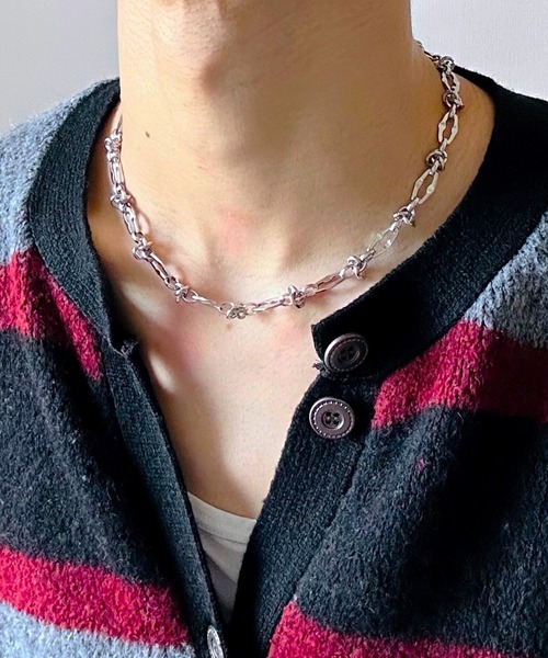 BEATJIVE（ビートジャイブ）の「リンクチェーン ショートネックレス シルバー メンズ レディース（ネックレス・メンズ・シルバー・FREE）」の5枚目の写真