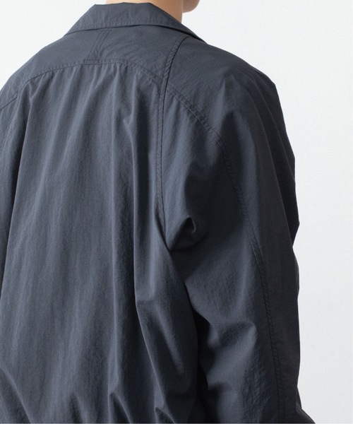 VEIN (ヴェイン)の「ピグメントダイド ナイロンウェザー トラックジャケット/ PIGMENT DYED NY WEATHER TRACK JKT(ブルゾン・メンズ・ダークネイビー/ライトグレー・3/2/1)」の11枚目の写真