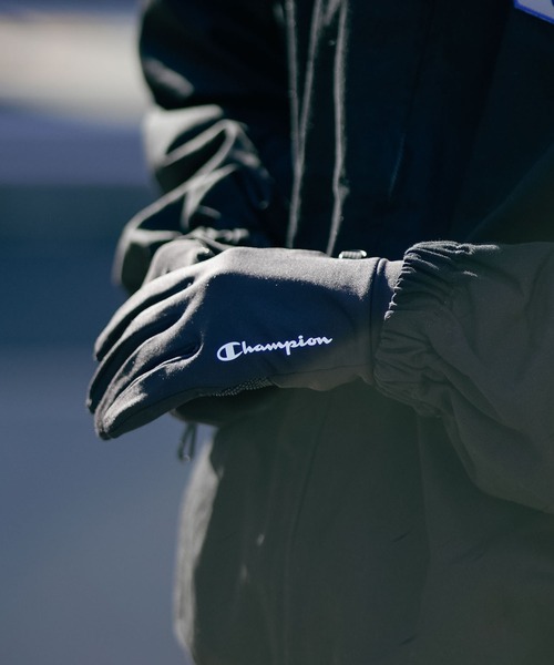 Champion（チャンピオン）の「【CHAMPION/チャンピオン】ストレッチグローブ（手袋・メンズ・チャコールグレー/ブラック・FREE）」の2枚目の写真