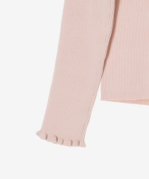 MAJESTIC LEGON(マジェスティックレゴン)の「デコルテオープンリボンニット(ニット/セーター・レディース・ピンク/アイボリー/ブラック・MEDIUM)」の6枚目の写真