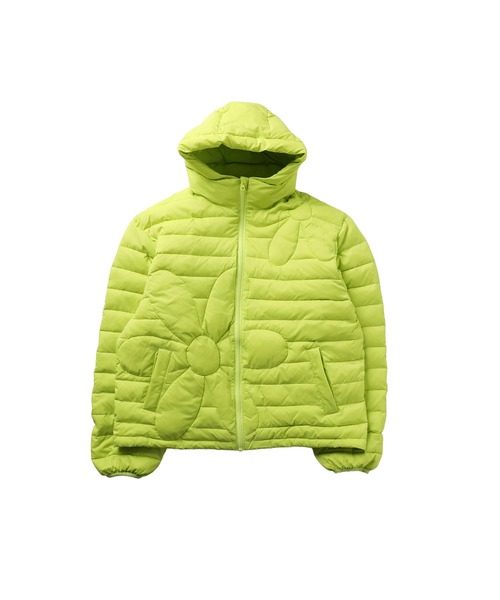 MSG（エムエスジー）の「【フィルパワー600】機能性 中綿キルティング フードパフジャケット（ダウンジャケット/コート・メンズ・ブルー/ブラック/ライム/チャコール・S/M/L/XL）」の14枚目の写真