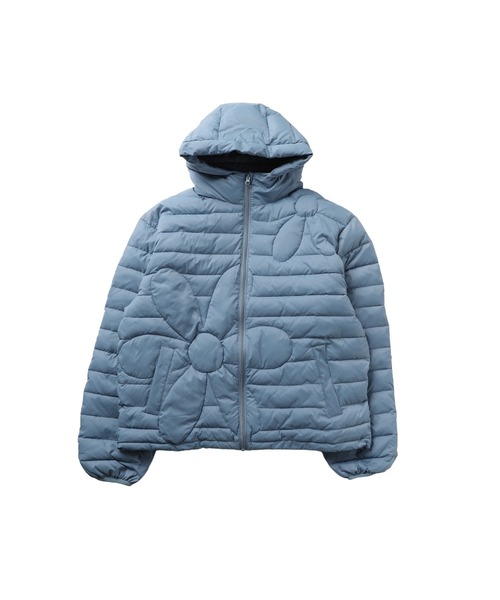 MSG（エムエスジー）の「【フィルパワー600】機能性 中綿キルティング フードパフジャケット（ダウンジャケット/コート・メンズ・ブルー/ブラック/ライム/チャコール・S/M/L/XL）」の15枚目の写真