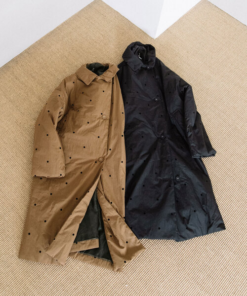 フロッキーpolka中綿3wayカラーコート