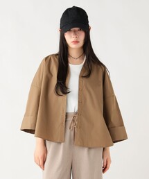 スキッパー ワイドスリーブ シャツ