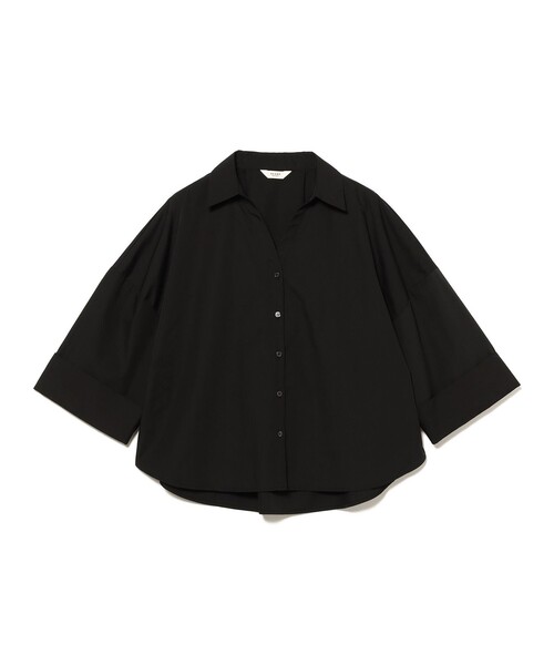 BEAMS HEART(ビームスハート)の「スキッパー ワイドスリーブ シャツ(シャツ/ブラウス・レディース・ブラウン/ブラック/オフホワイト・FREE)」の1枚目の写真