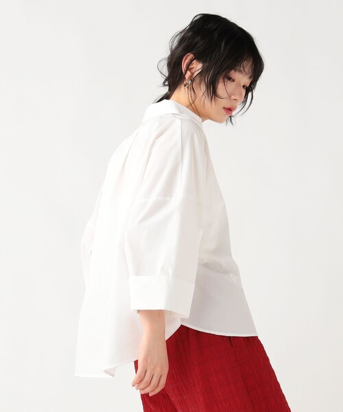 BEAMS HEART(ビームスハート)の「スキッパー ワイドスリーブ シャツ(シャツ/ブラウス・レディース・ブラウン/ブラック/オフホワイト・FREE)」の6枚目の写真