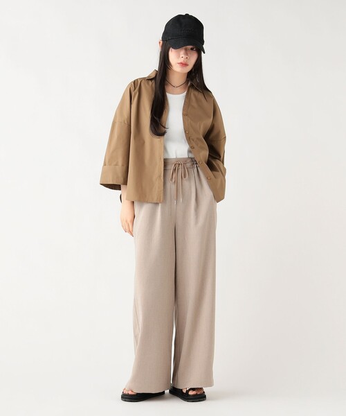 BEAMS HEART(ビームスハート)の「スキッパー ワイドスリーブ シャツ(シャツ/ブラウス・レディース・ブラウン/ブラック/オフホワイト・FREE)」の8枚目の写真