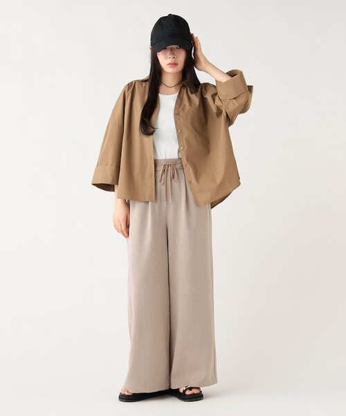 BEAMS HEART(ビームスハート)の「スキッパー ワイドスリーブ シャツ(シャツ/ブラウス・レディース・ブラウン/ブラック/オフホワイト・FREE)」の9枚目の写真