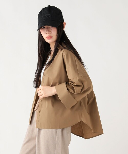 BEAMS HEART(ビームスハート)の「スキッパー ワイドスリーブ シャツ(シャツ/ブラウス・レディース・ブラウン/ブラック/オフホワイト・FREE)」の11枚目の写真