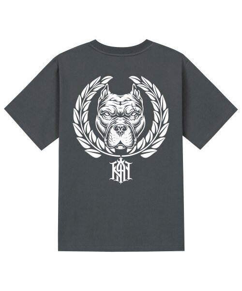 KAN6312(カン6312)の「KTG0195 フィットブル 半袖Tシャツ グレー(Tシャツ/カットソー・メンズ・その他・LARGE/MEDIUM/SMALL/X-LARGE)」の1枚目の写真