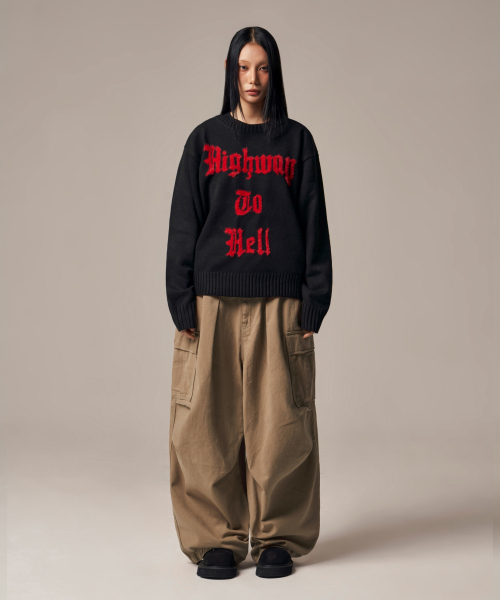 IDWS(アイドンワナセル)の「Hellride Crewneck Knit Black(ニット/セーター・レディース・その他・1/2)」の14枚目の写真