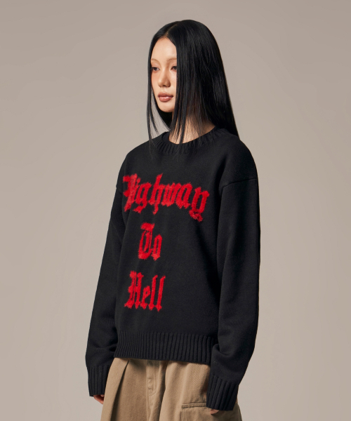 IDWS(アイドンワナセル)の「Hellride Crewneck Knit Black(ニット/セーター・レディース・その他・1/2)」の13枚目の写真