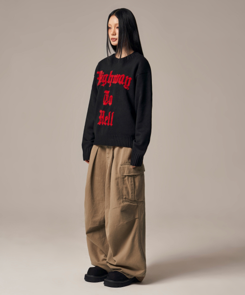 IDWS(アイドンワナセル)の「Hellride Crewneck Knit Black(ニット/セーター・レディース・その他・1/2)」の10枚目の写真