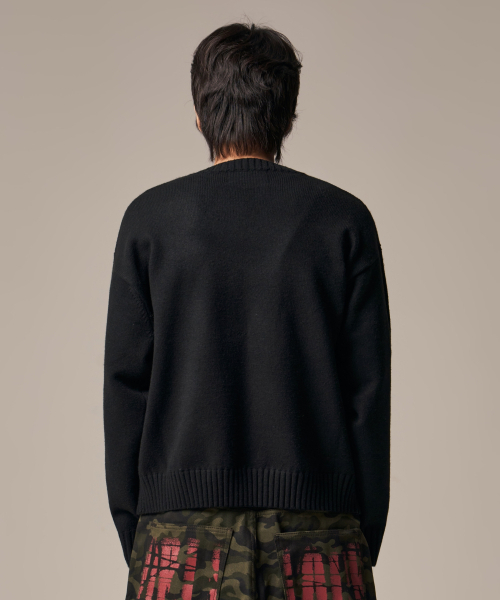 IDWS(アイドンワナセル)の「Hellride Crewneck Knit Black(ニット/セーター・レディース・その他・1/2)」の7枚目の写真