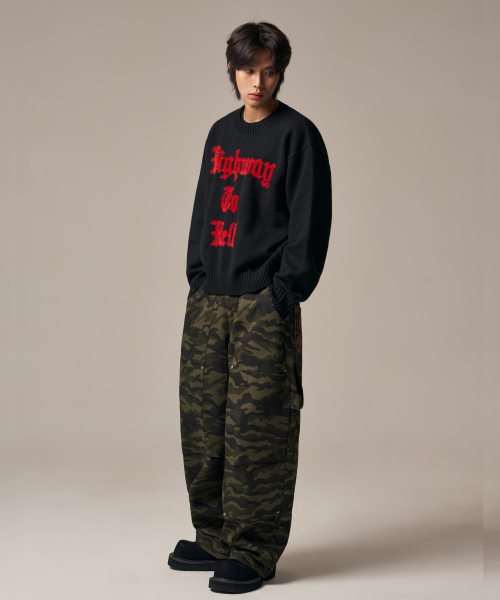 IDWS(アイドンワナセル)の「Hellride Crewneck Knit Black(ニット/セーター・レディース・その他・1/2)」の4枚目の写真