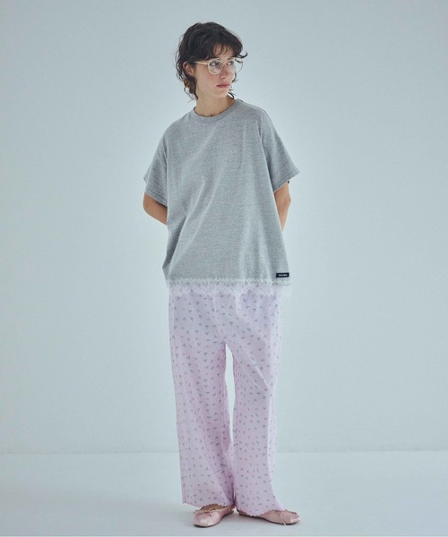 SEA(シー)の「Vintage レース オーバーサイズ 88TEE(Tシャツ/カットソー・レディース・ホワイト/グレー/ブラック・ONE SIZE)」の3枚目の写真