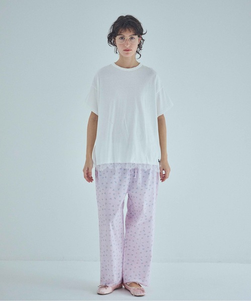 SEA(シー)の「Vintage レース オーバーサイズ 88TEE(Tシャツ/カットソー・レディース・ホワイト/グレー/ブラック・ONE SIZE)」の4枚目の写真