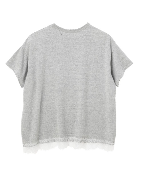 SEA(シー)の「Vintage レース オーバーサイズ 88TEE(Tシャツ/カットソー・レディース・ホワイト/グレー/ブラック・ONE SIZE)」の16枚目の写真