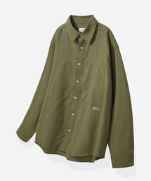 [ONEMILE WEAR] ポケットスモールアーチオックスフォードシャツカーキ