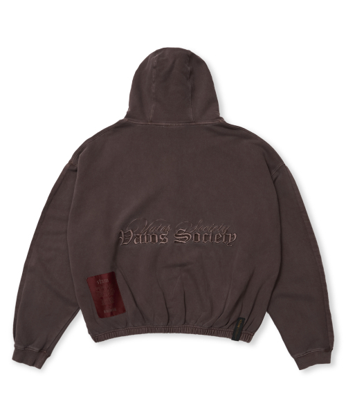 STIGMA（スティグマ）の「PIGMENT ML CROP ZIP-UP BROWN（パーカー・メンズ・その他・MEDIUM/LARGE/X-LARGE）」の2枚目の写真
