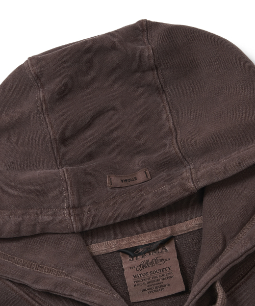 STIGMA（スティグマ）の「PIGMENT ML CROP ZIP-UP BROWN（パーカー・メンズ・その他・MEDIUM/LARGE/X-LARGE）」の3枚目の写真