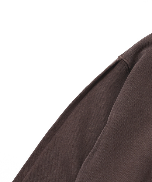 STIGMA（スティグマ）の「PIGMENT ML CROP ZIP-UP BROWN（パーカー・メンズ・その他・MEDIUM/LARGE/X-LARGE）」の6枚目の写真