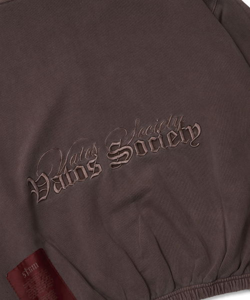 STIGMA（スティグマ）の「PIGMENT ML CROP ZIP-UP BROWN（パーカー・メンズ・その他・MEDIUM/LARGE/X-LARGE）」の9枚目の写真