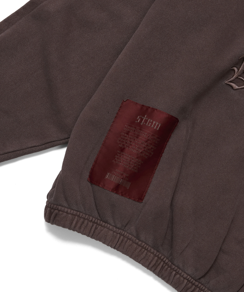 STIGMA（スティグマ）の「PIGMENT ML CROP ZIP-UP BROWN（パーカー・メンズ・その他・MEDIUM/LARGE/X-LARGE）」の10枚目の写真
