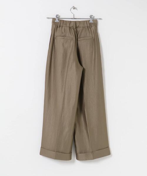 URBAN RESEARCH ROSSO WOMEN（アーバンリサーチ　ロッソ）の「ブライトツイルタックパンツ（その他パンツ・レディース・ブルー系その他/ブラウン・38/36）」の8枚目の写真