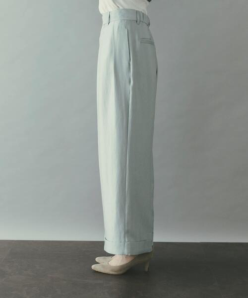 URBAN RESEARCH ROSSO WOMEN（アーバンリサーチ　ロッソ）の「ブライトツイルタックパンツ（その他パンツ・レディース・ブルー系その他/ブラウン・38/36）」の17枚目の写真